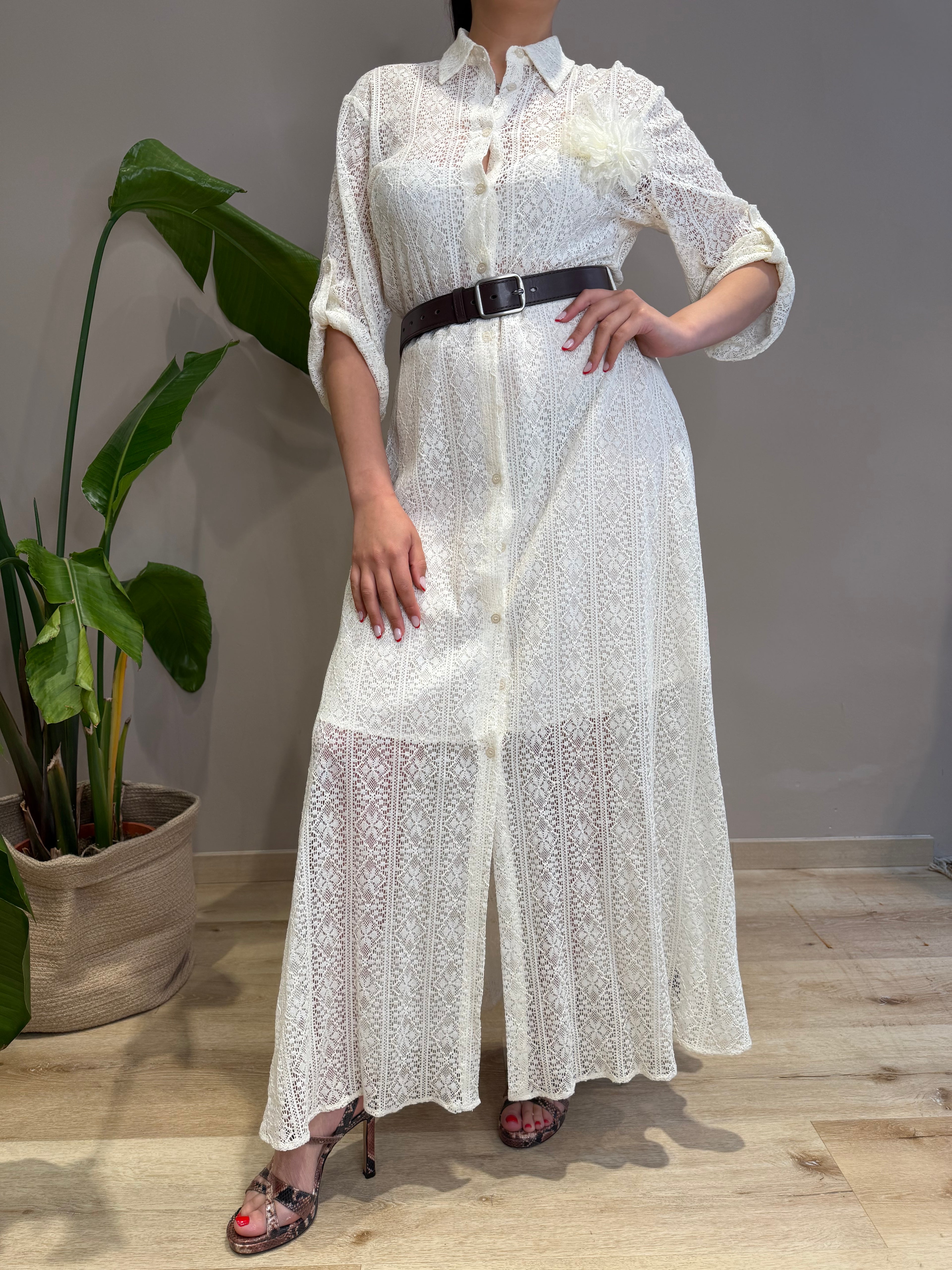 ABITO LUNGO MACRAME