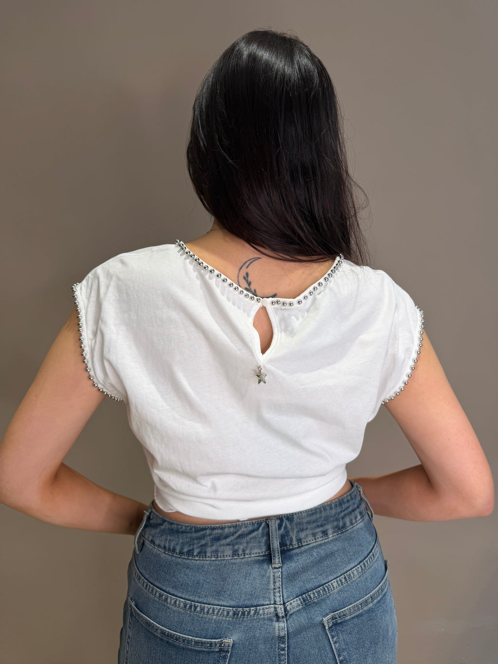 T-SHIRT BORCHIE IN COTONE