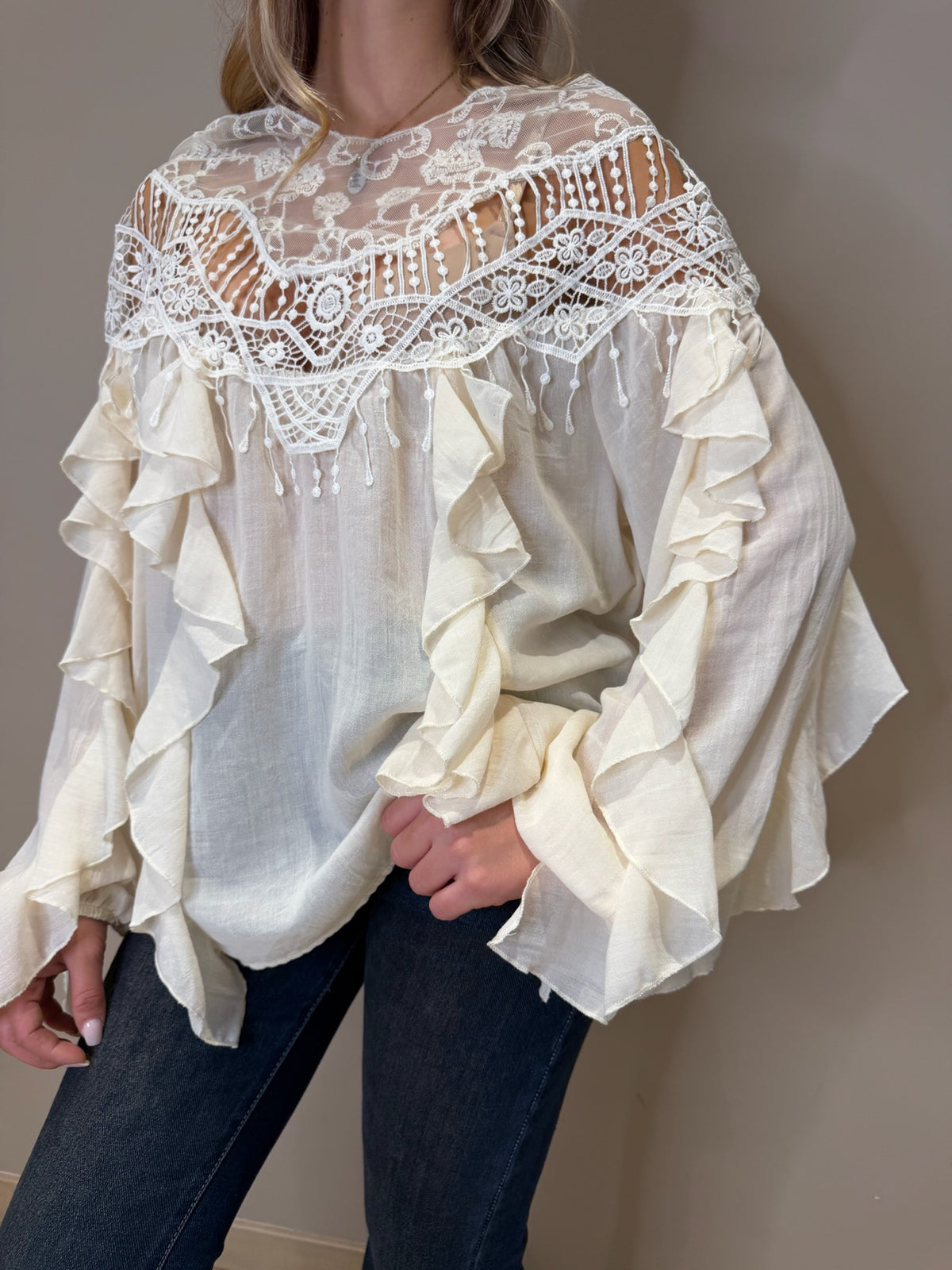Blusa rouches