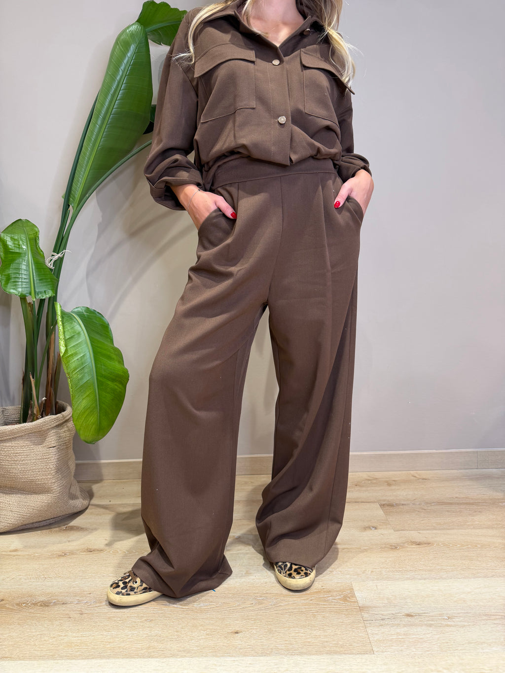 Pantaloni wide leg