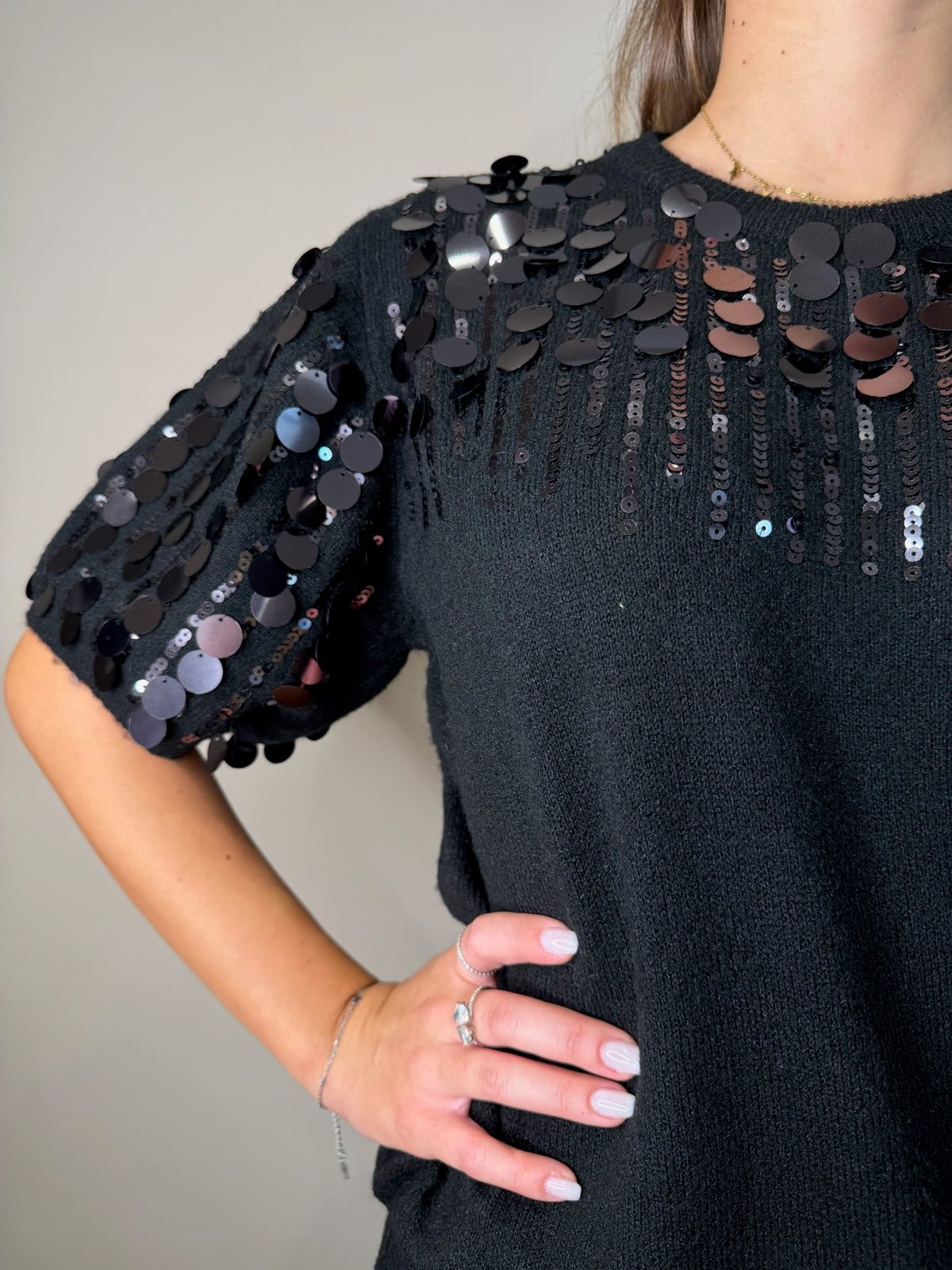 Maglia paillettes