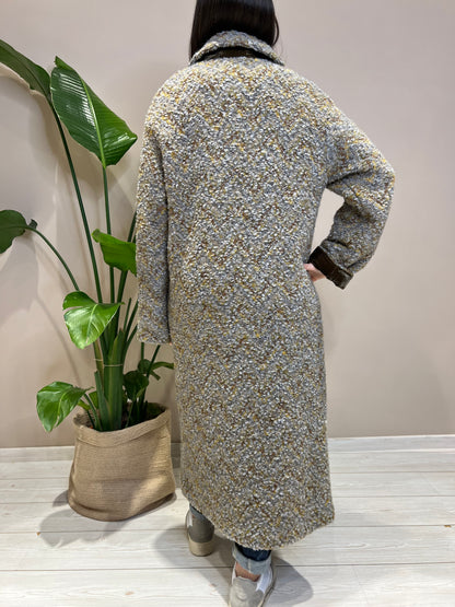 Cappotto boucle jacquard