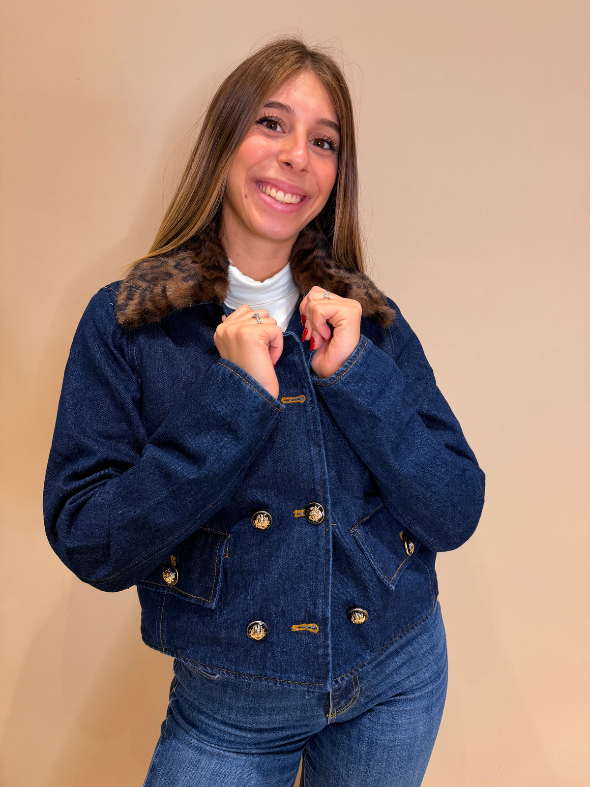 Trench corto Denim