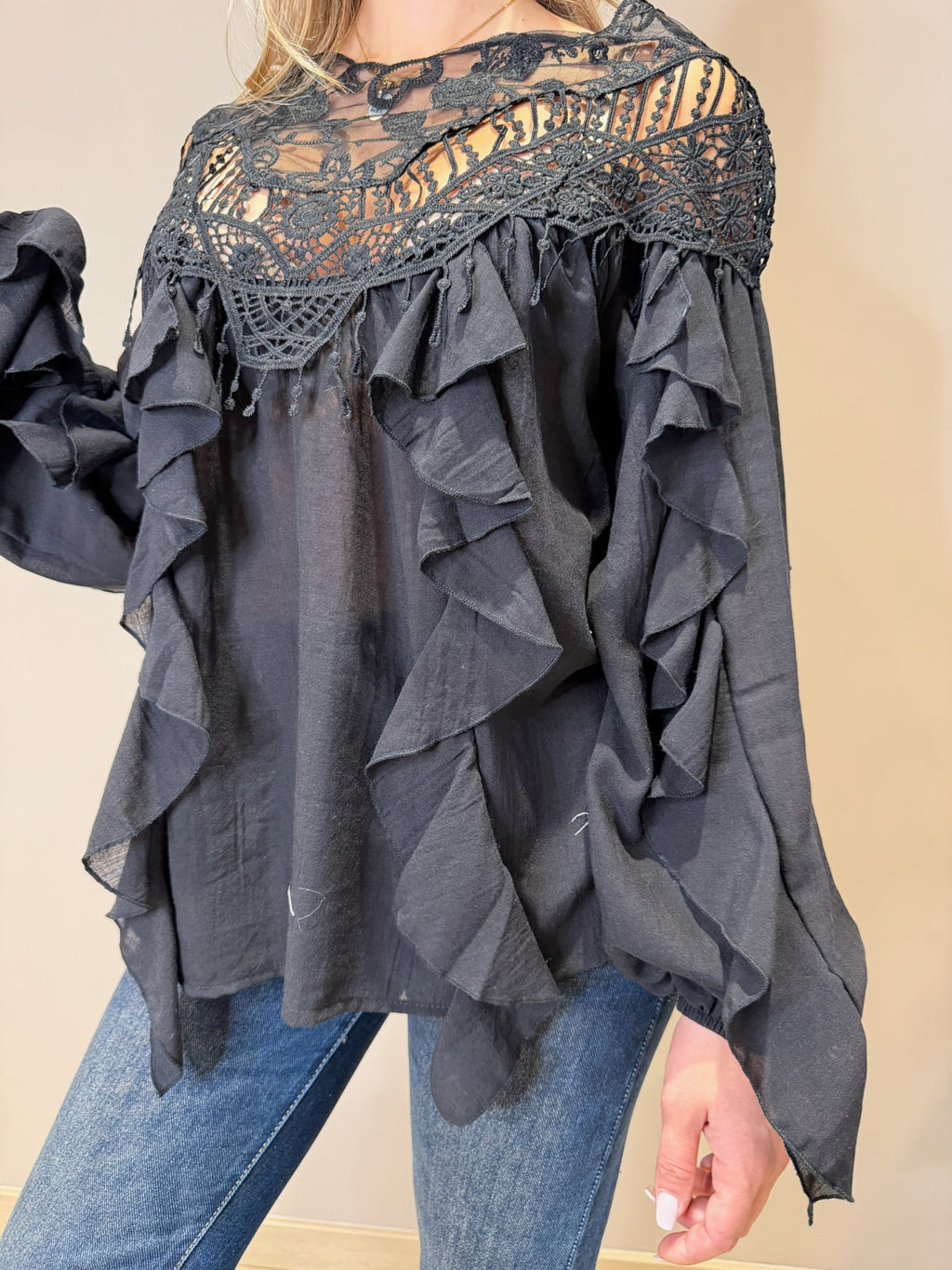 Blusa rouches