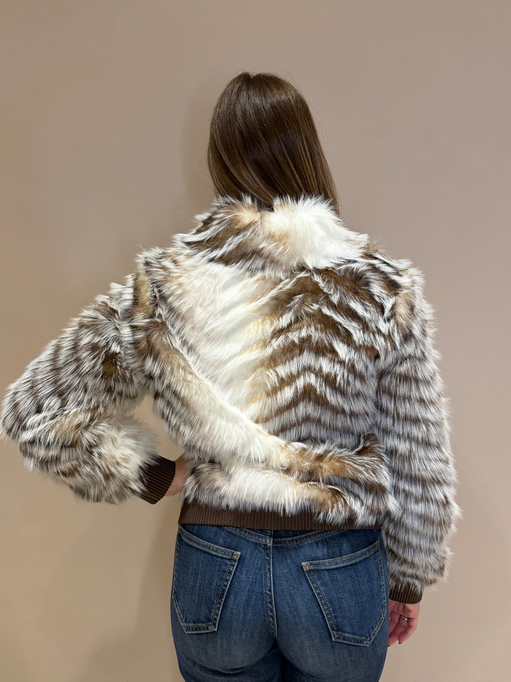 Bomber ecopelliccia