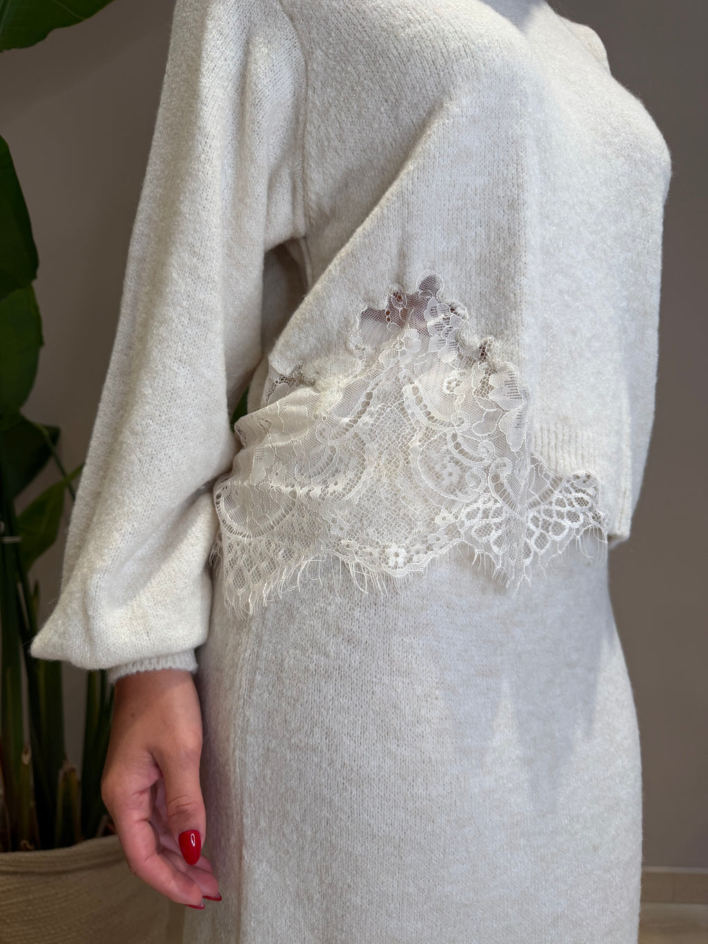 Maglia inserto pizzo