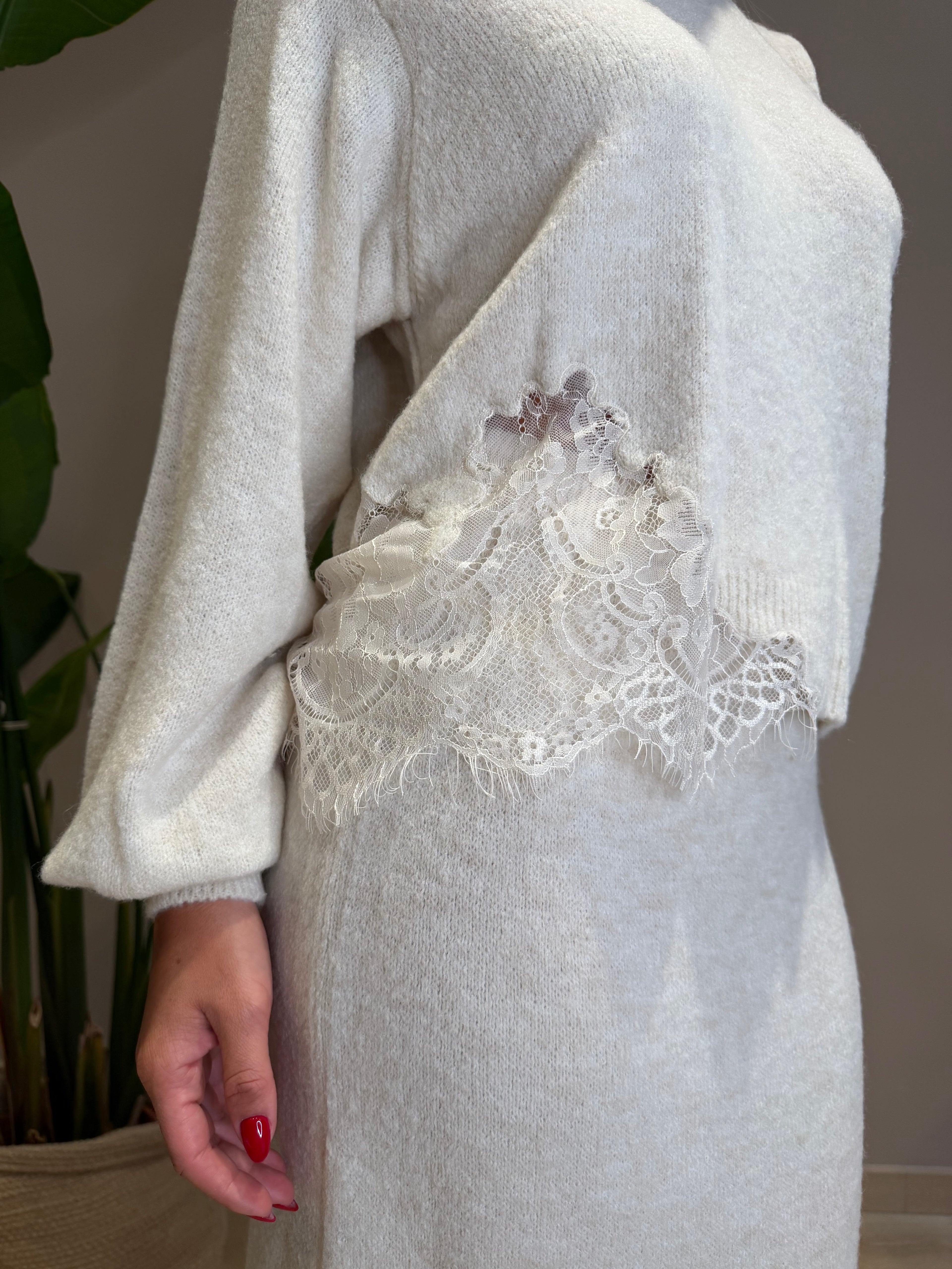 Maglia inserto pizzo
