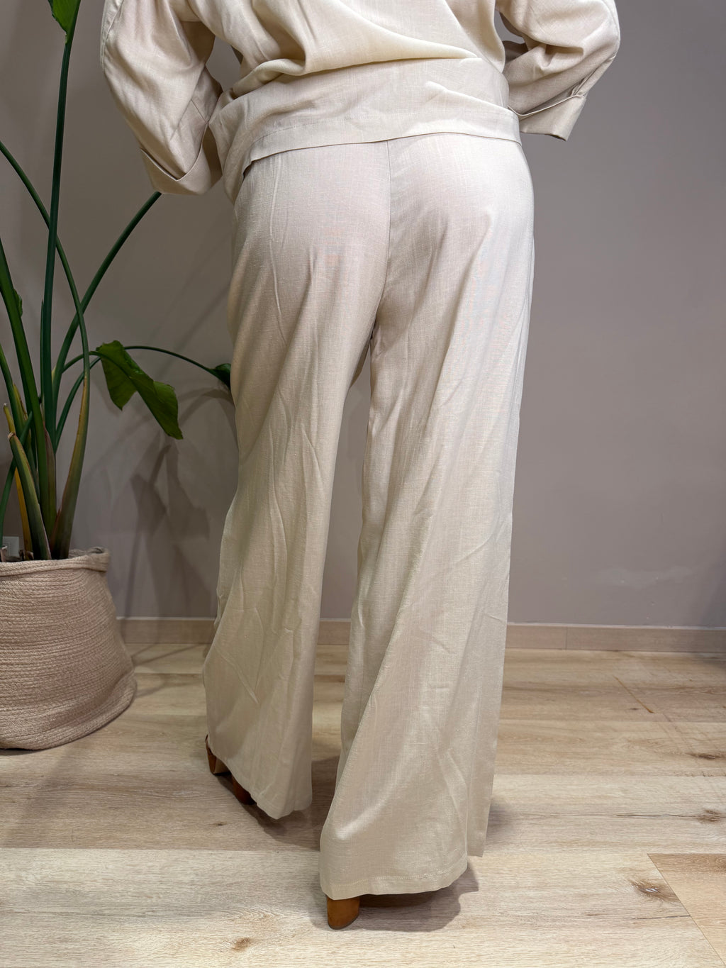 Pantalone palazzo lino