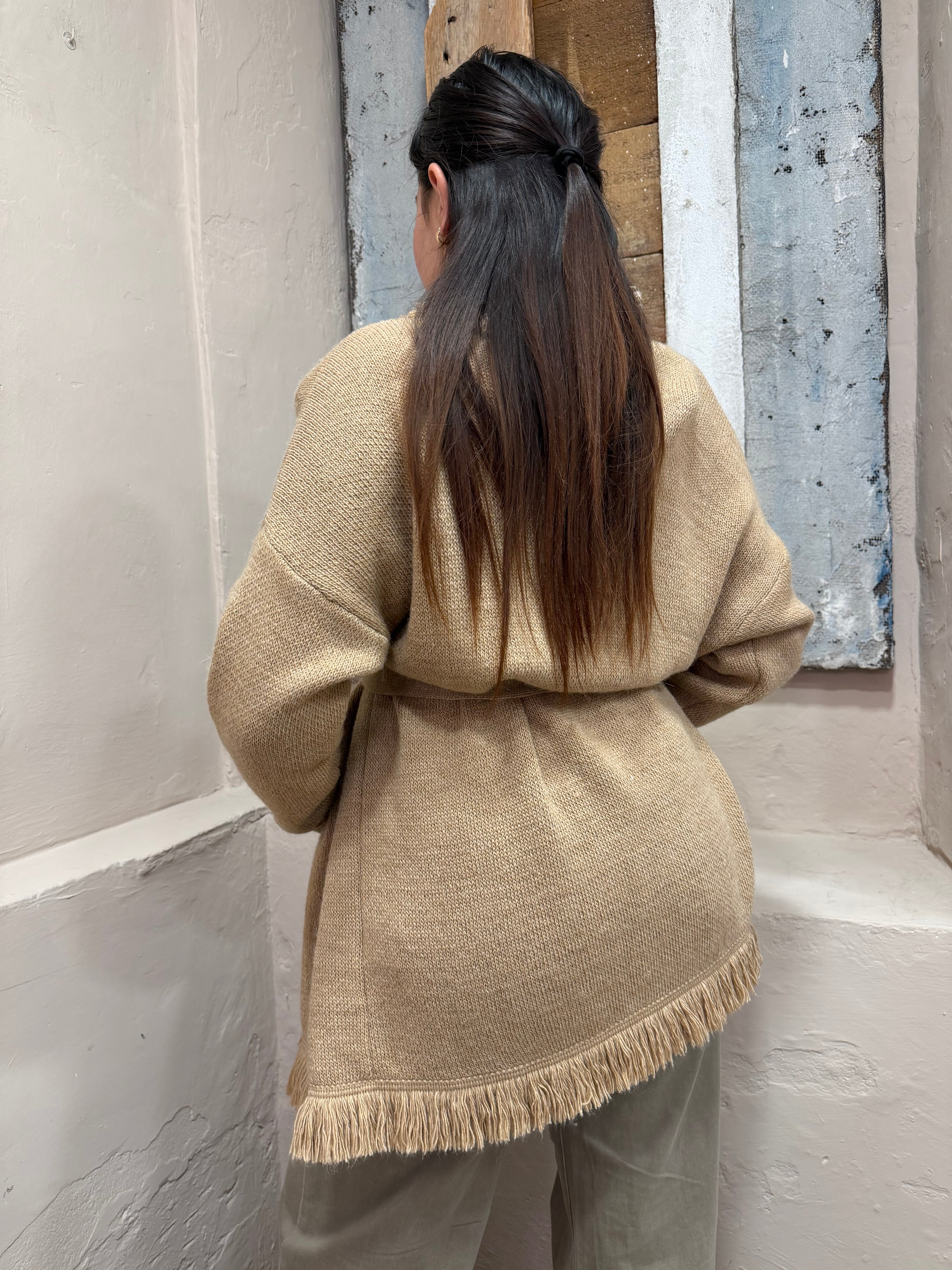 Cardigan profilo frange