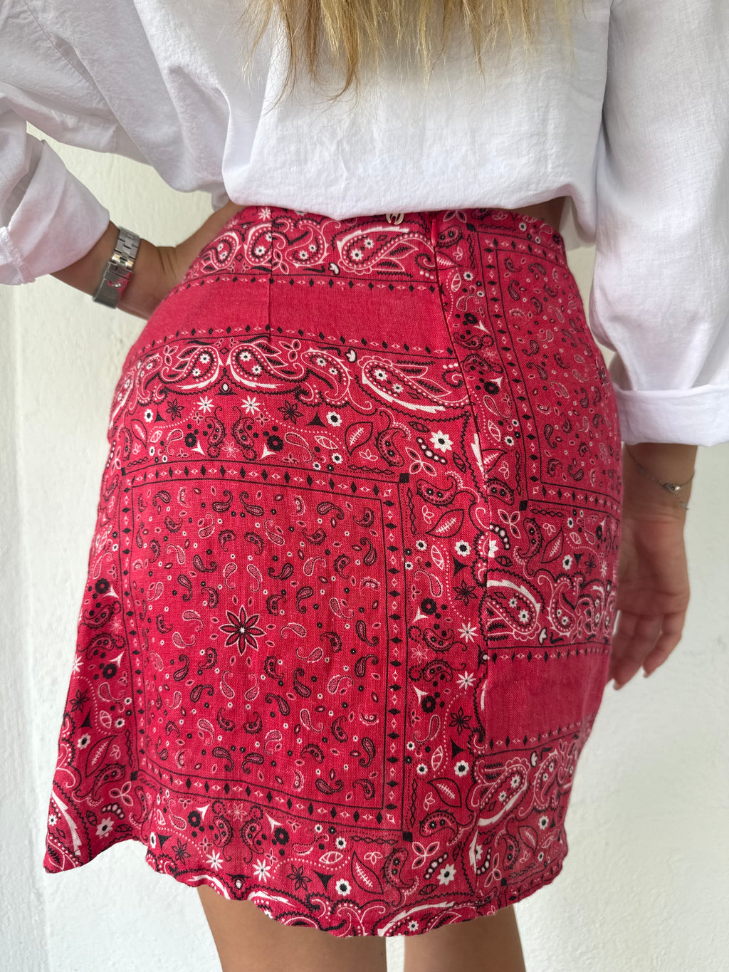 Minigonna pareo stampa bandana