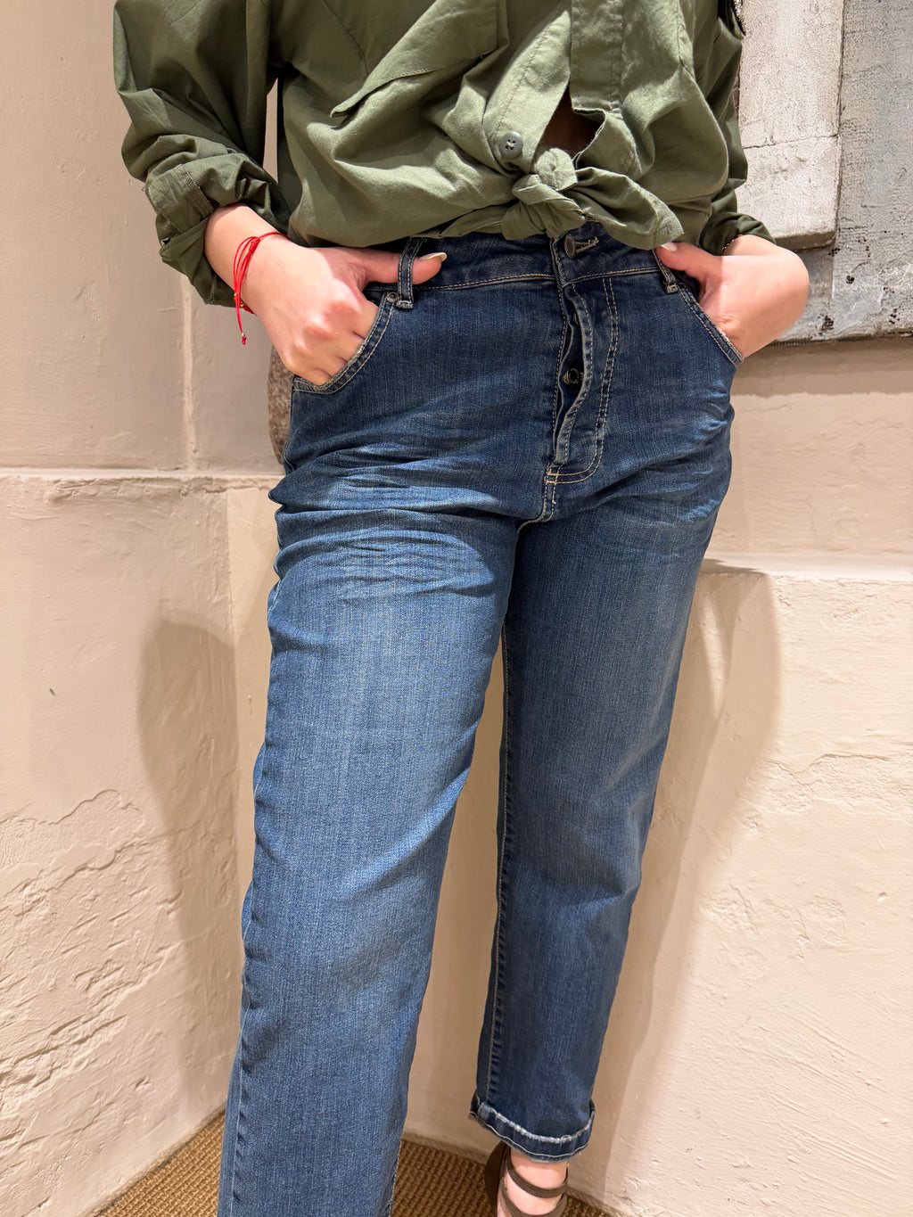 Jeans gamba asciutta