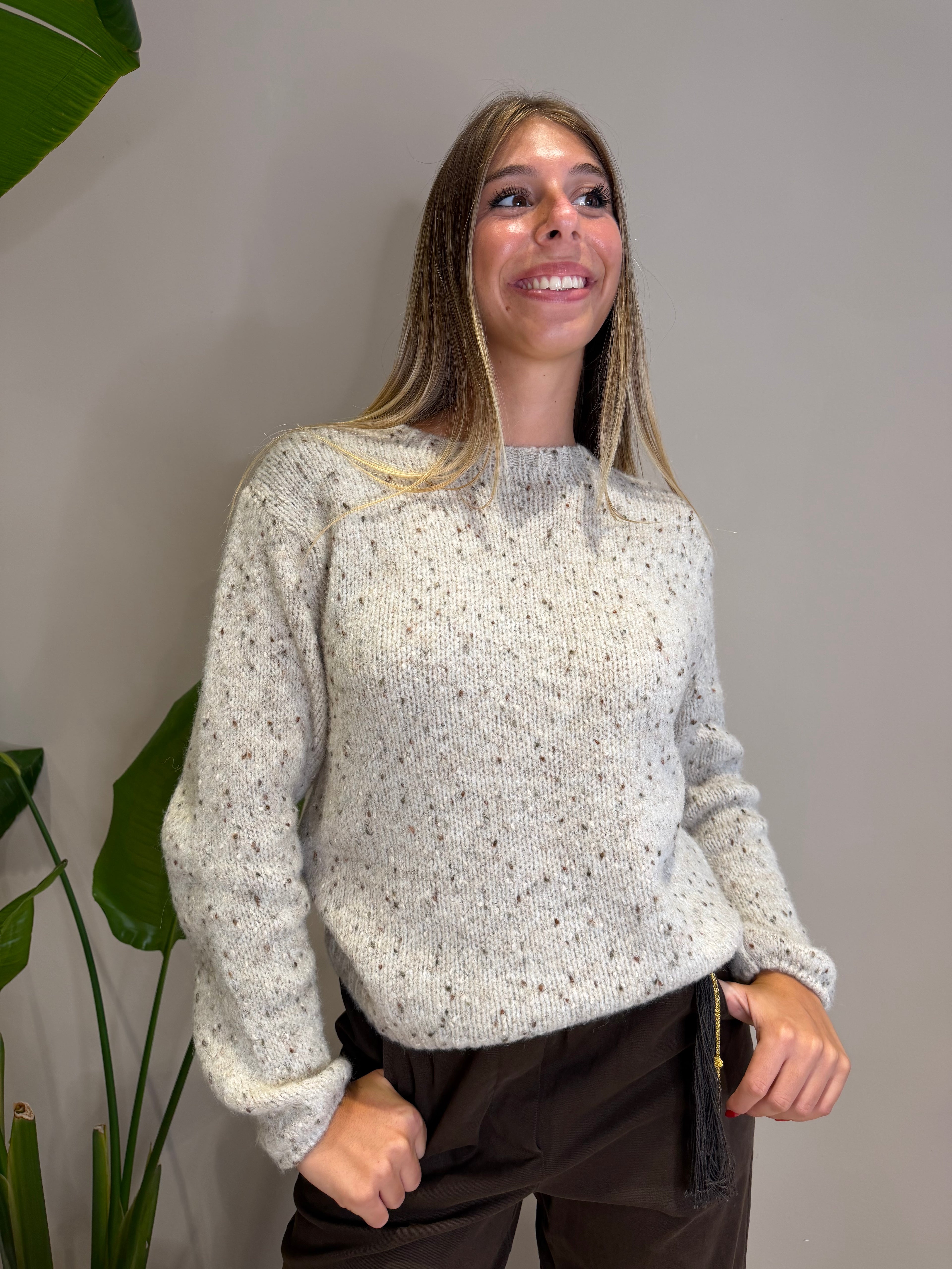 Maglia misto lana