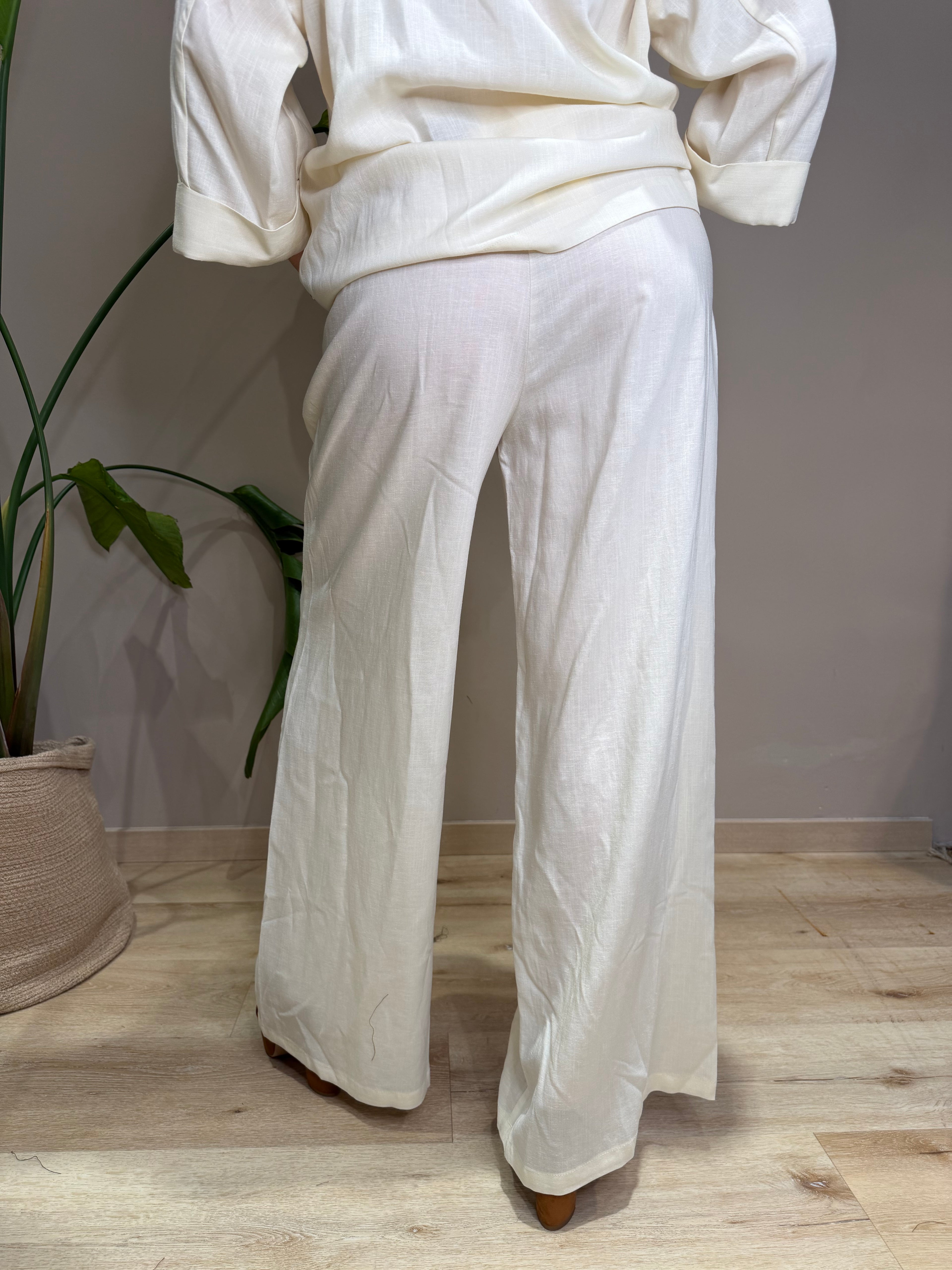 Pantalone palazzo lino