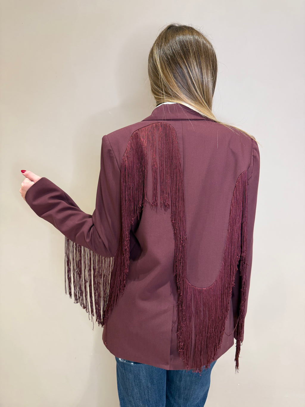 Blazer frangia