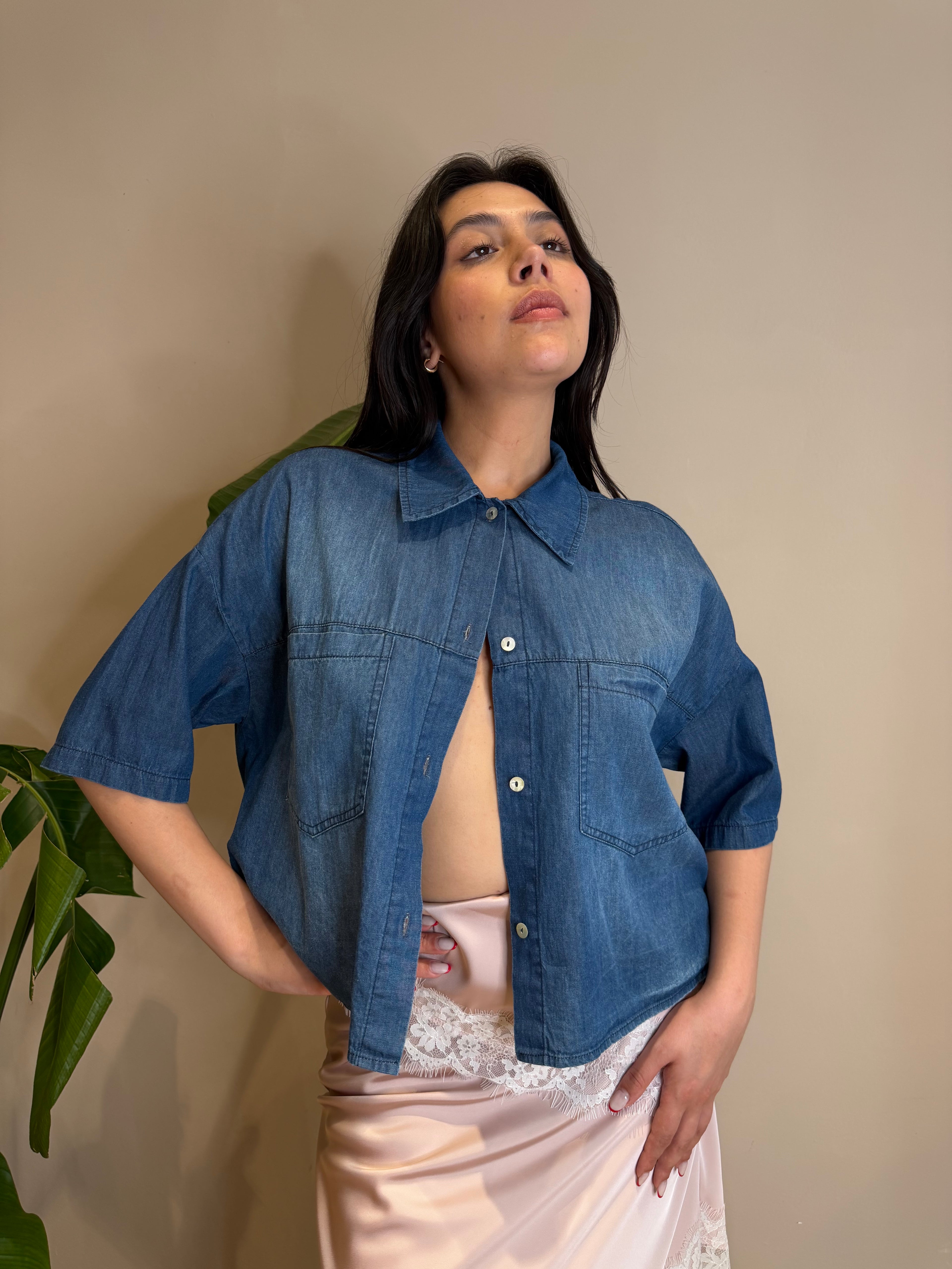 Camicia chambry denim