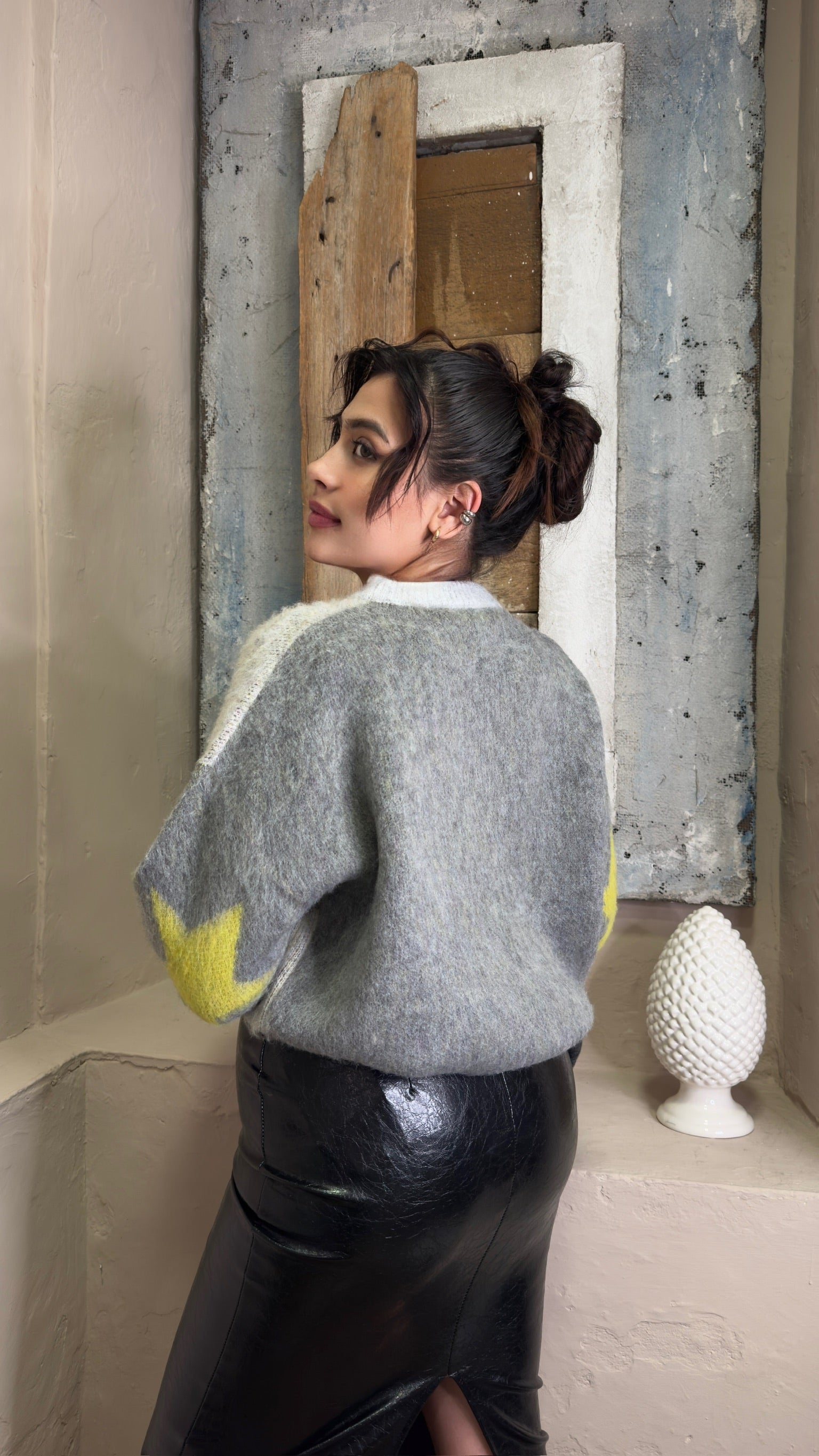 Maglia girocollo stelle