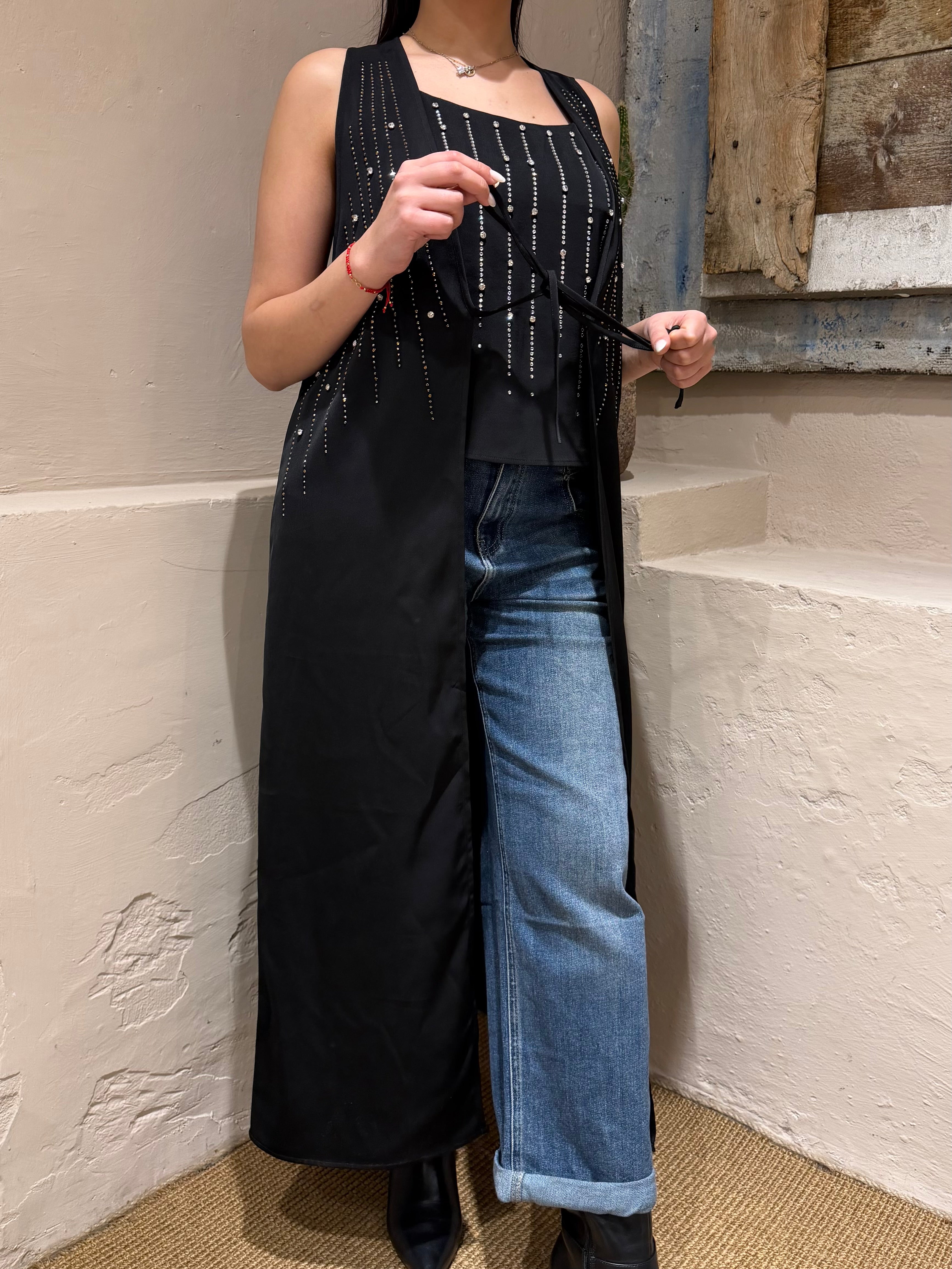 Abito Lungo Fluido Con