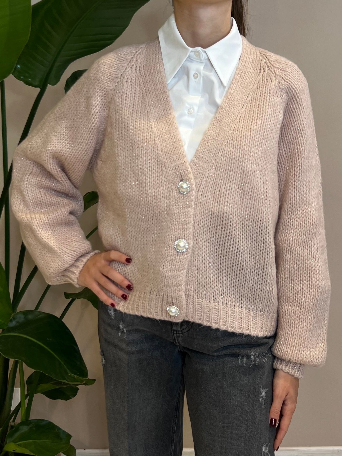 Cardigan gioiello