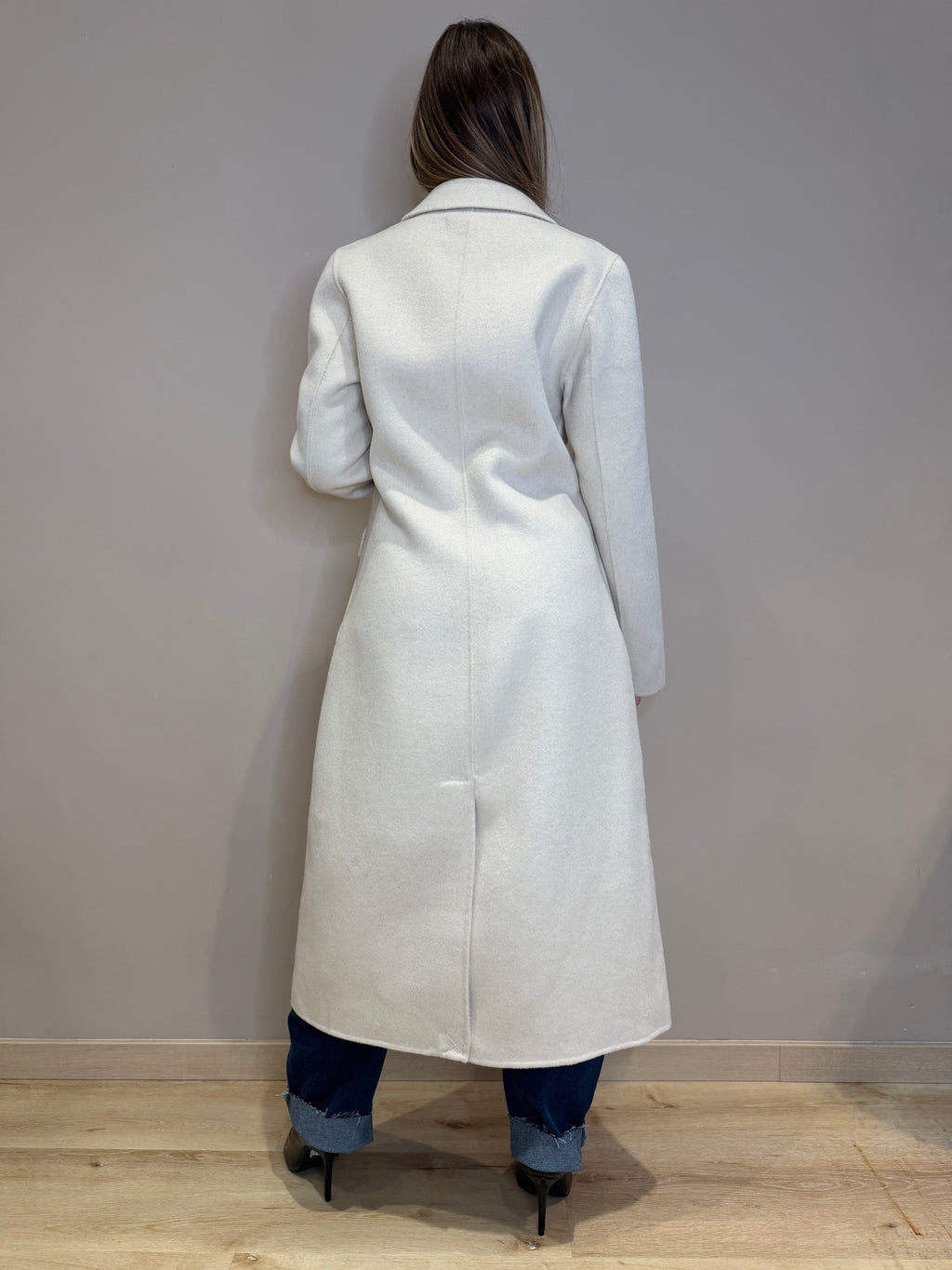 Cappotto slim tasca a patta
