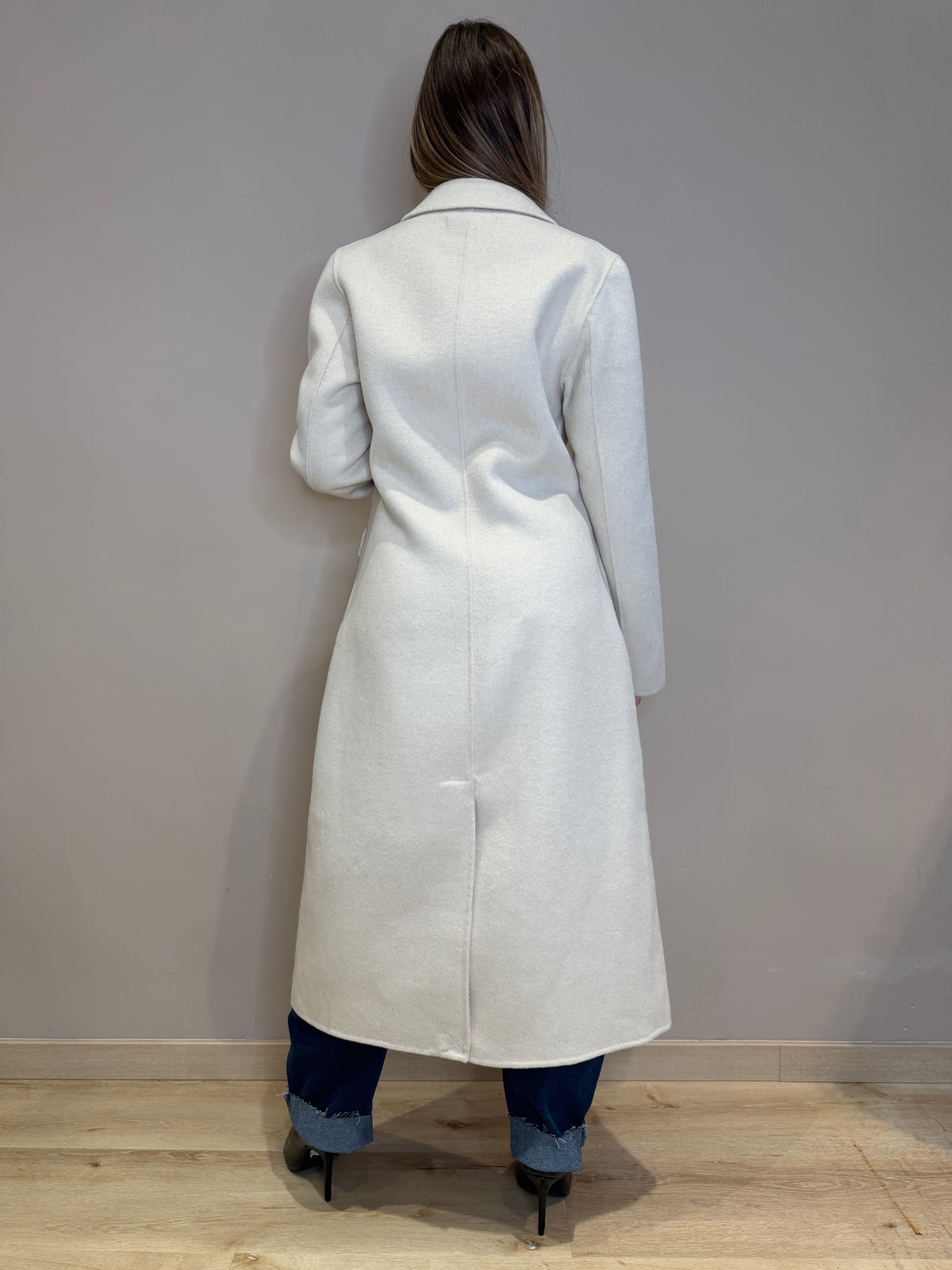 Cappotto slim tasca a patta