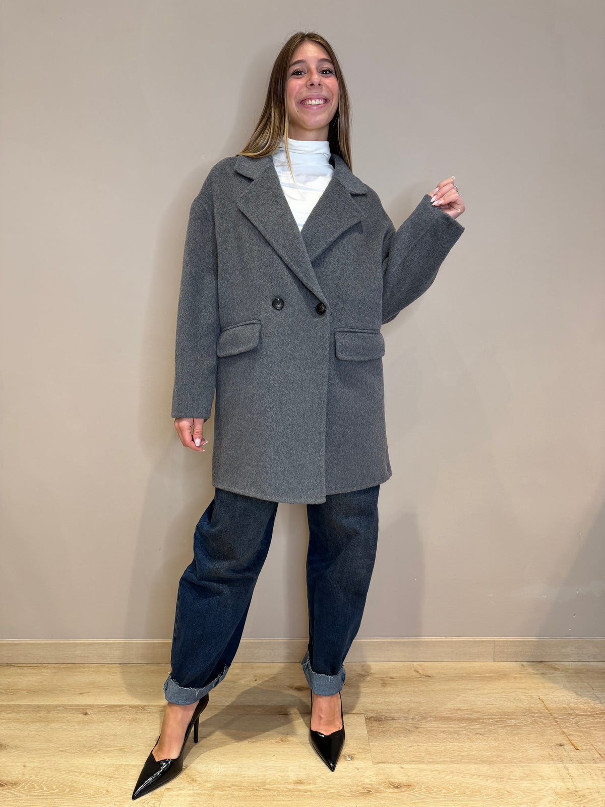Cappotto corto linea slim