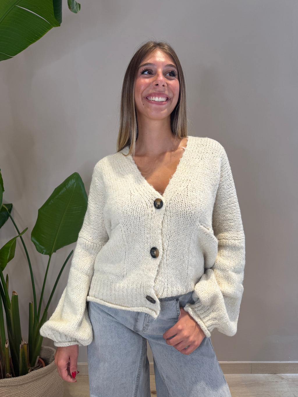 Giacca/cardigan bottoni e tasche