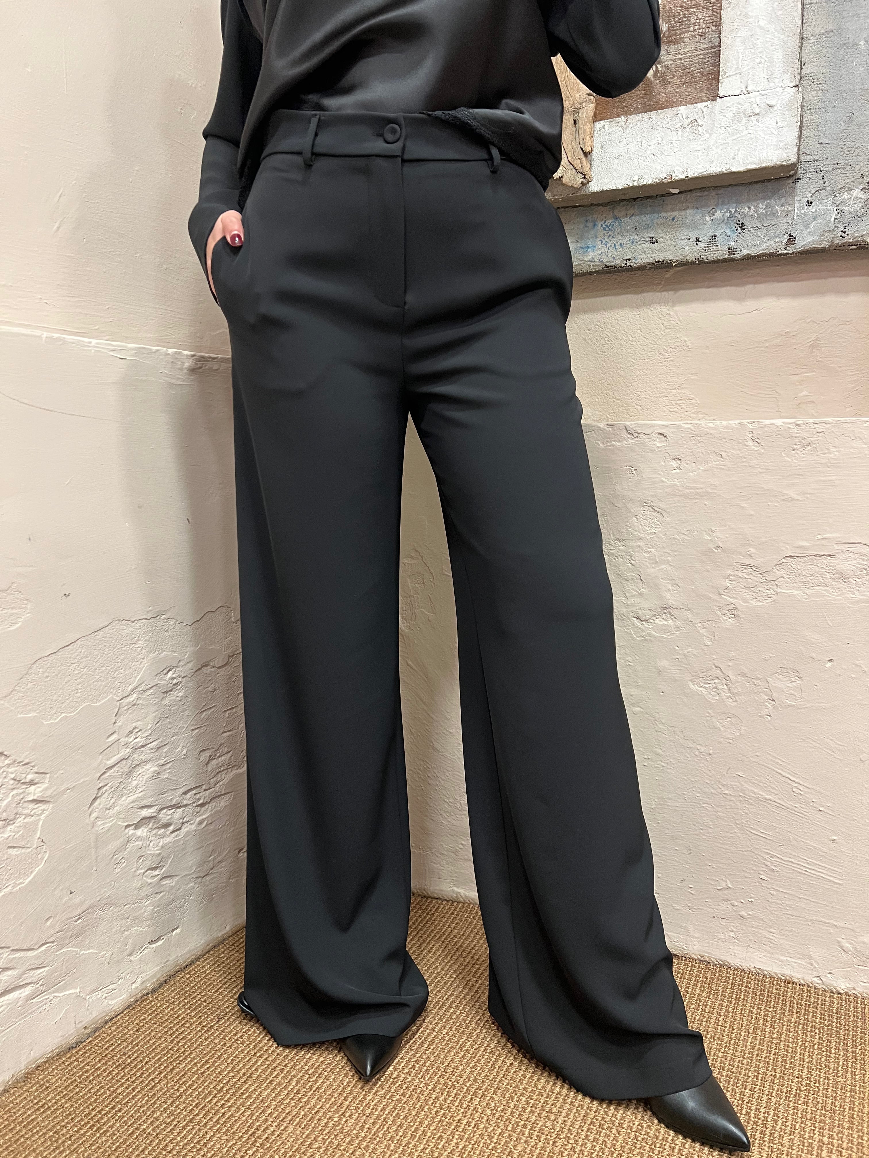 Pantalone no stiro bottone