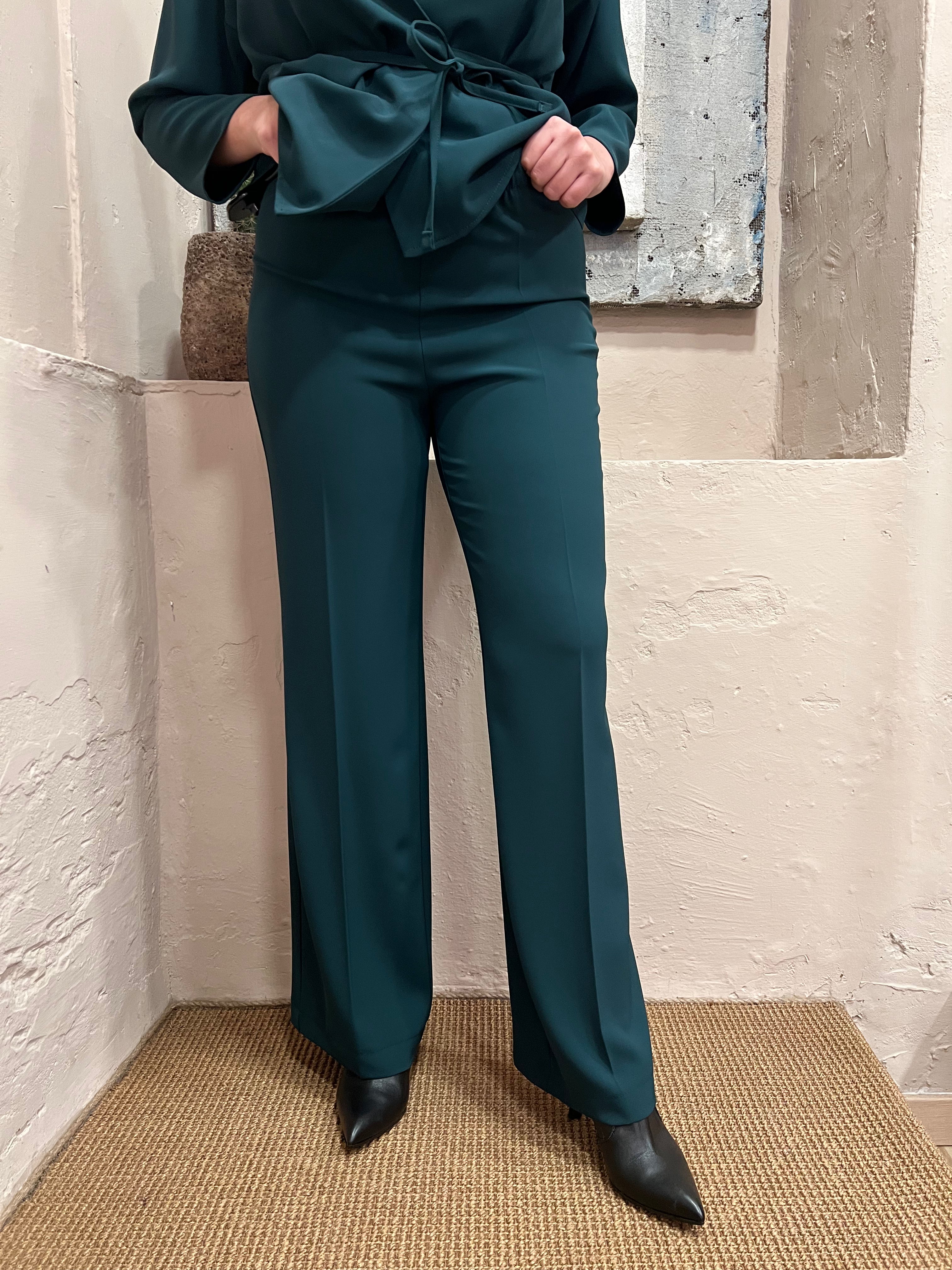 Pantalone elastico con cerniera no stiro