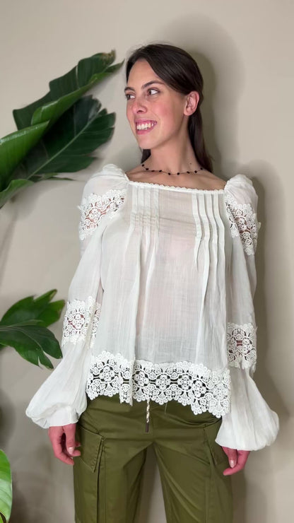 Camicia macramè