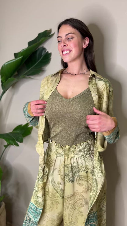 Camicia stampata 100% VISCOSA